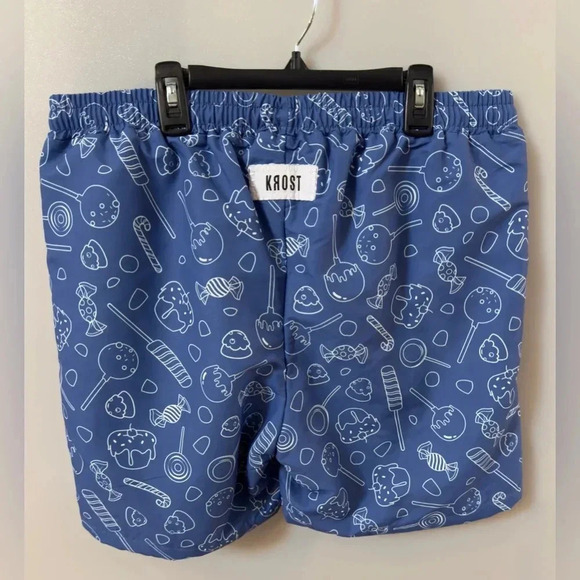 KROST x Hasbro Sugar Rush men’s Swim Trunks in Snorkel Blue Mens XL - Picture 2 of 4